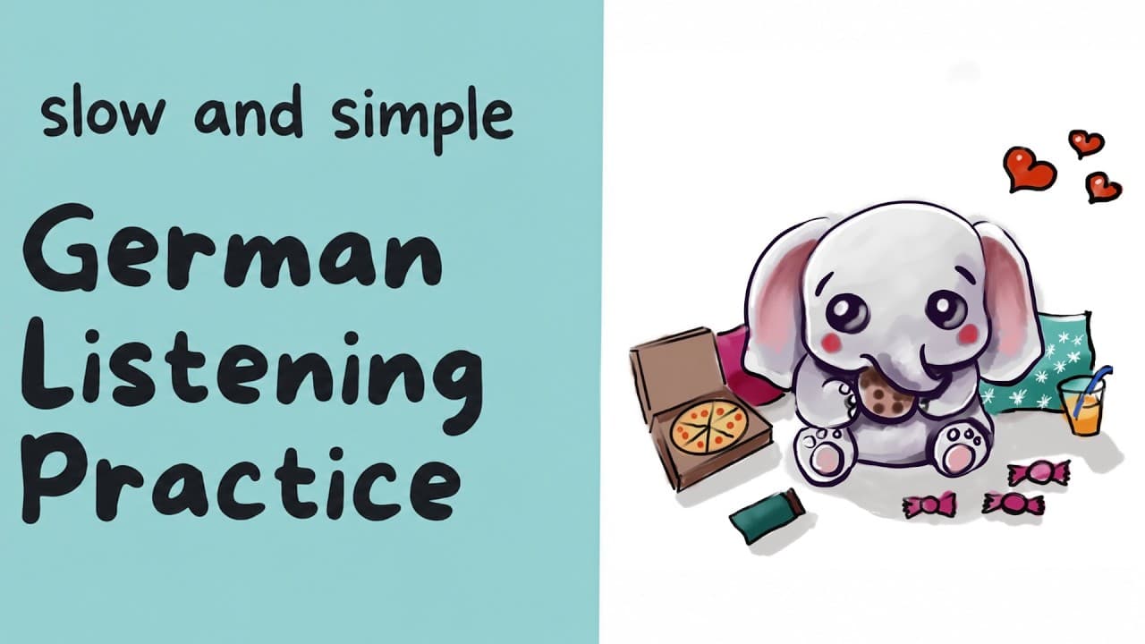 Der süße Elefant (Slow Beginner German Listening Practice)