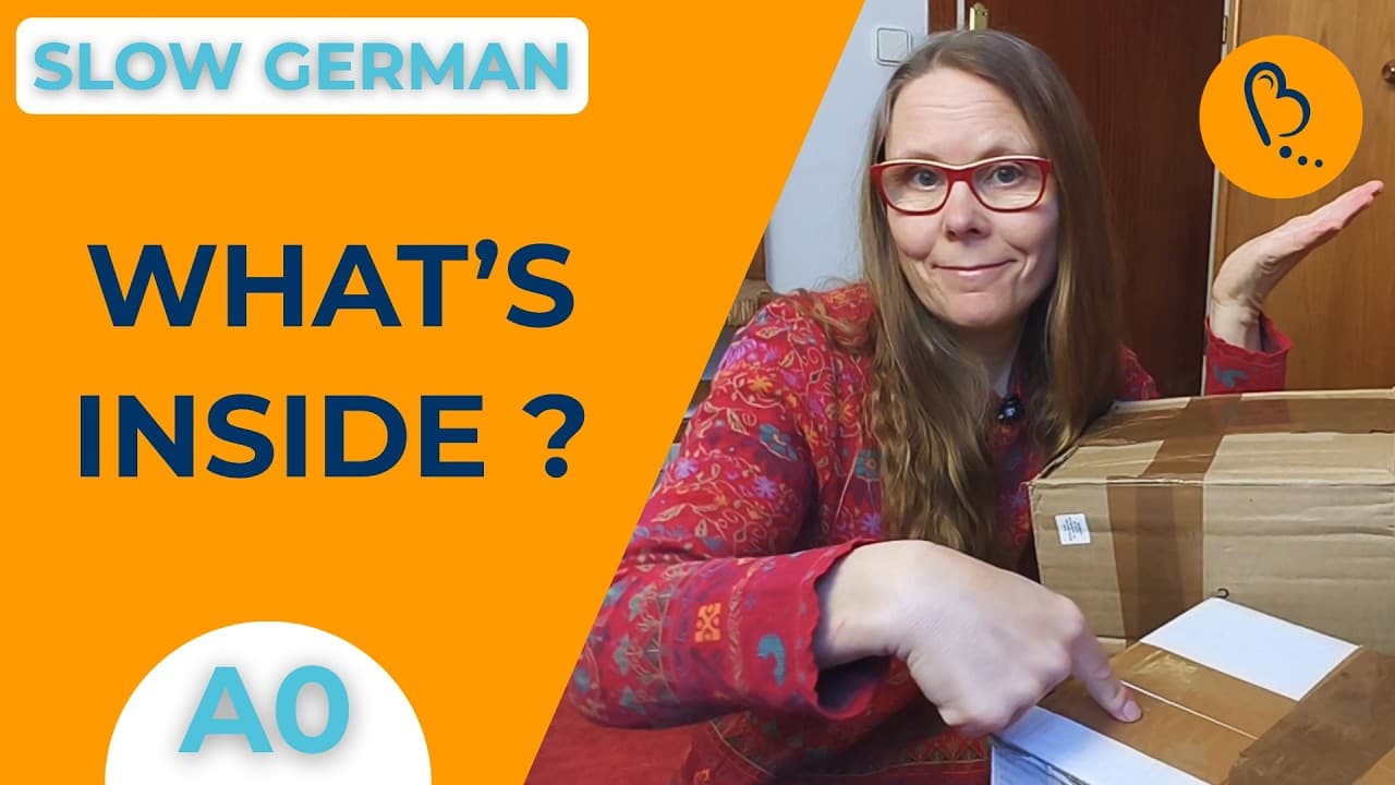 Learn German with Me Unpacking My Food Delivery - with a Surprise!📦| Easy Vlogs #11 | German CI [A0]