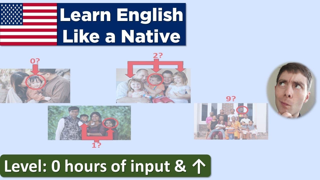 How many siblings do you have? (Learn English Like a Native - Level: 0 hours & ↑)