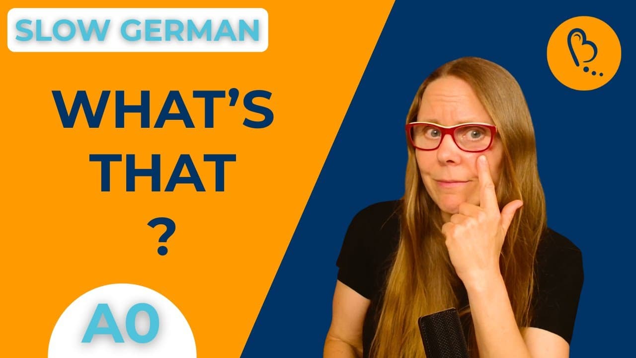 What's That on My Face? 😳 | Personal Stories #1 | German Comprehensible Input [A0] - Total Beginner