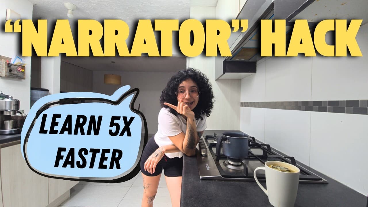 How to Learn Spanish at Home (The "Narrator" Hack) 🗣️🏡