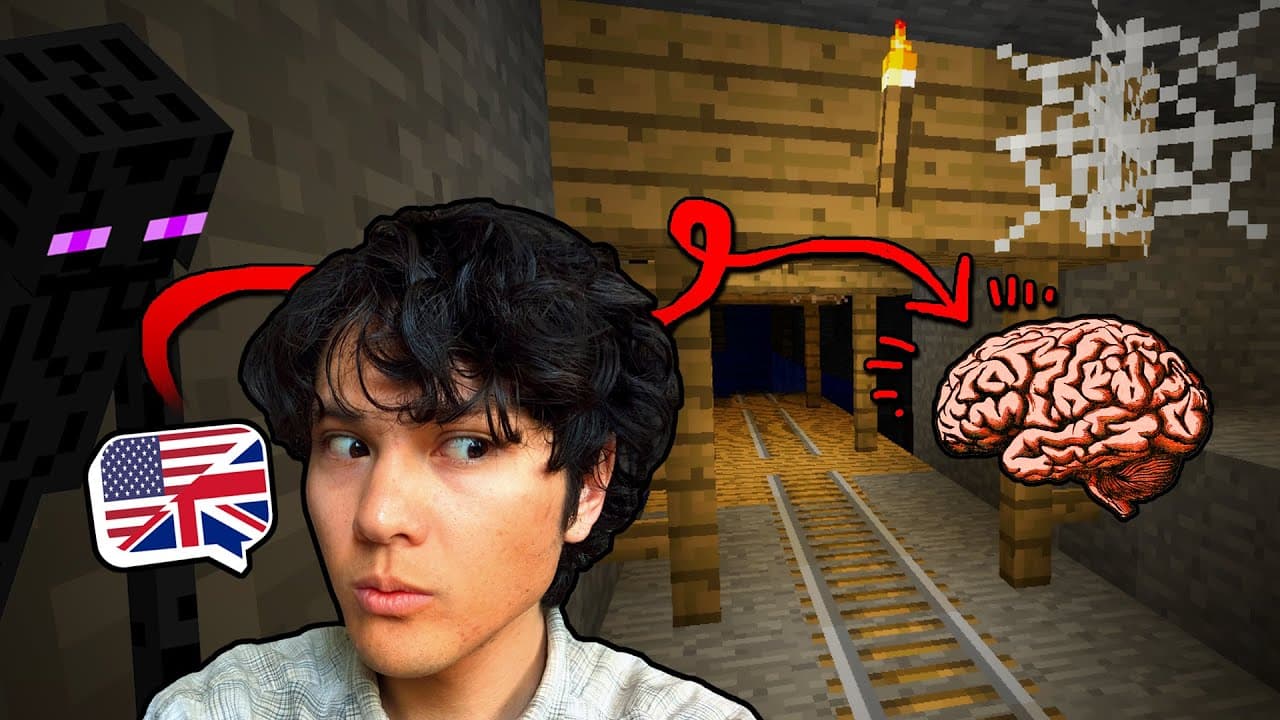 Learn English with Minecraft #12 - An Abandoned Mineshaft