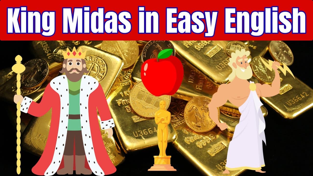 Learn English by Listening: King Midas and the Golden Touch - Beginner Comprehensible Input