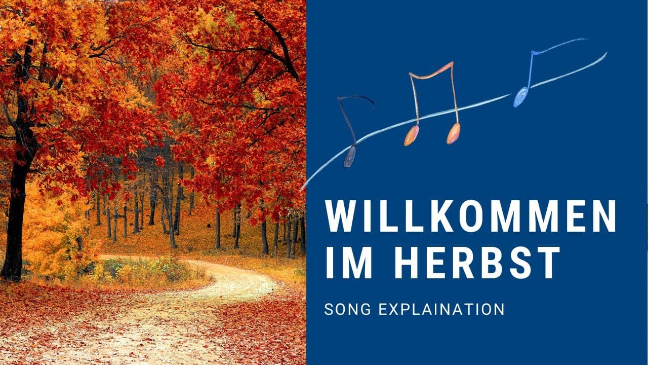 DER HERBST IST DA! | simple song to learn German for Beginners
