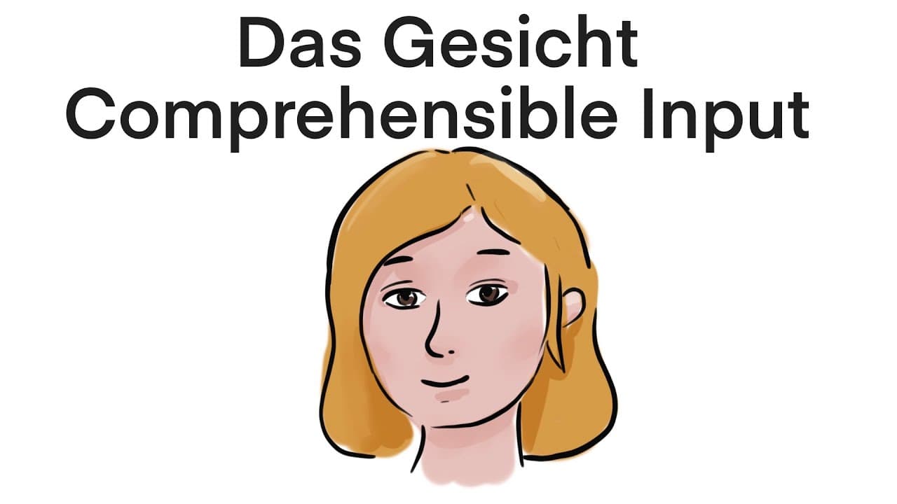 Comprehensible Input German Super Beginner, Das Gesicht