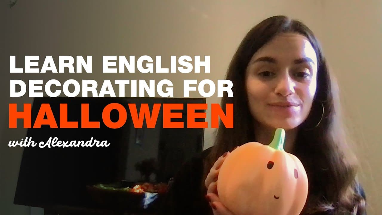 Beginner English - Decorating for Halloween 🎃👻
