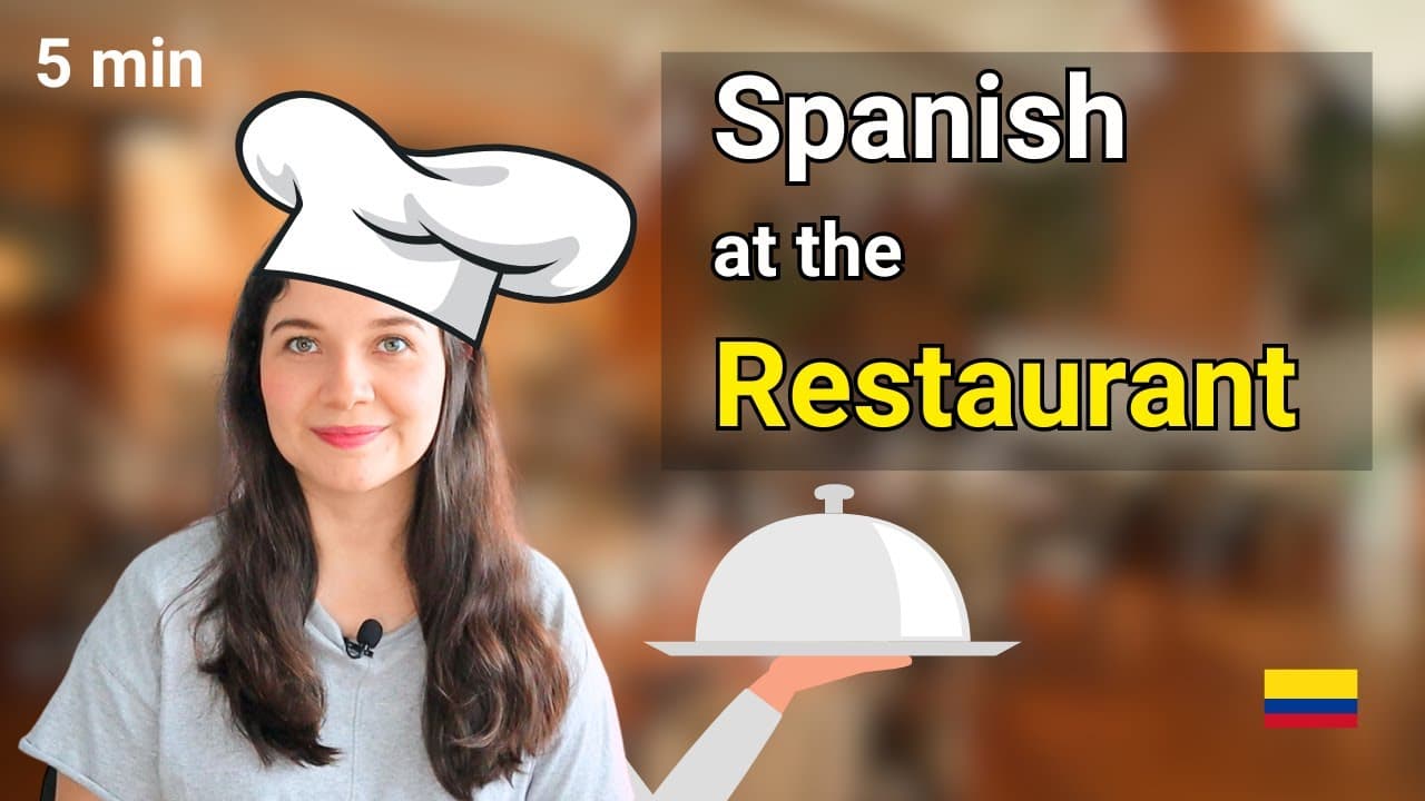 🗣️Practice Spanish conversation: Interactice Roleplay at a restaurant 🍴
