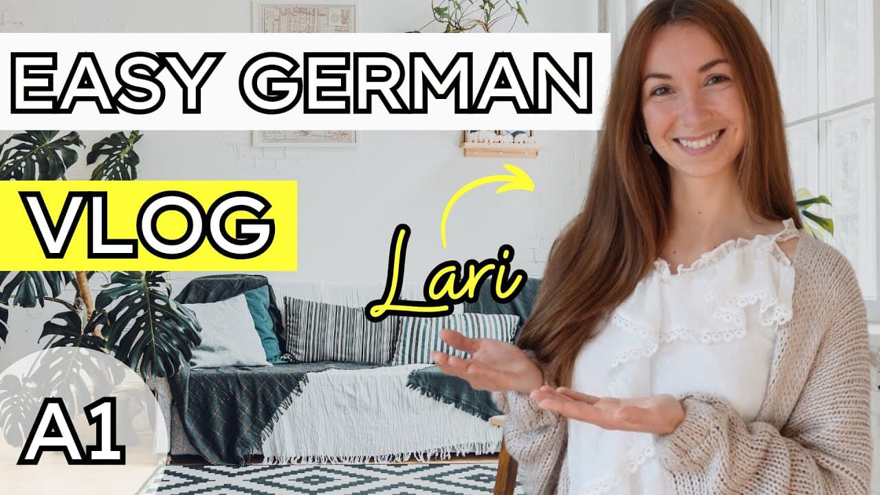 Easy German Learning Vlog | Apartment Tour for Absolute Beginners (Comprehensible Input)