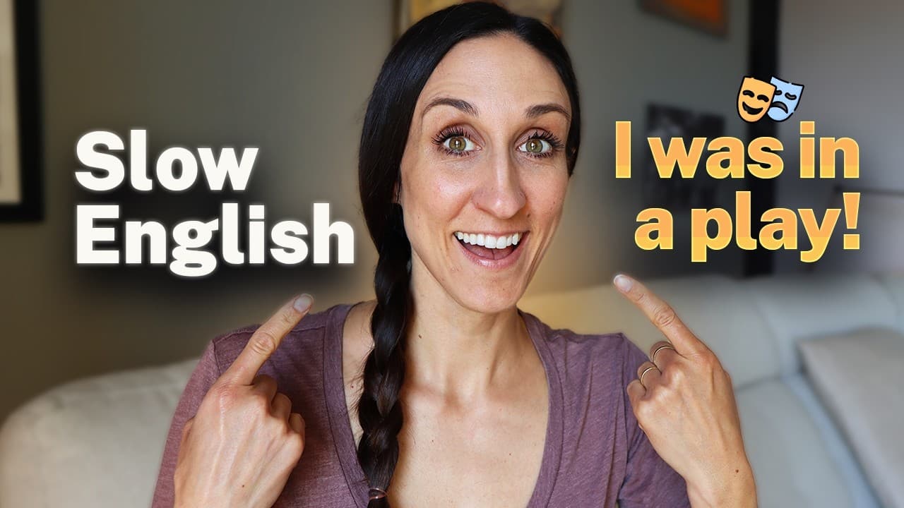 Slow English Story Time 💬 I´m an actress! (B1+)