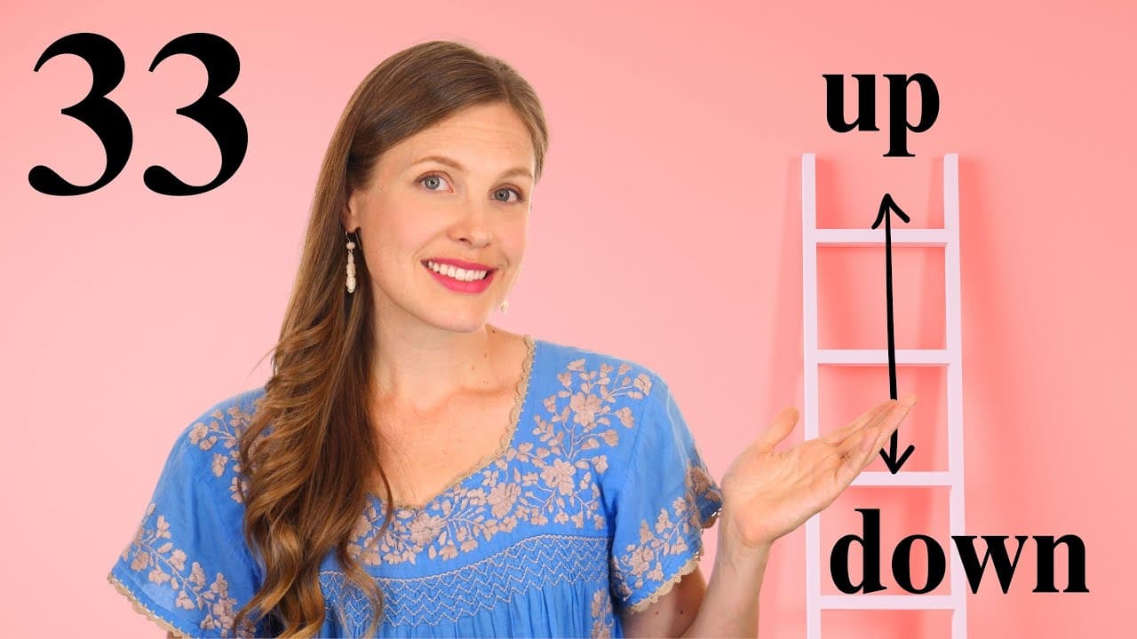 Inside, Outside, Up & Down - Easy English Lesson 33 - Beginner English Class