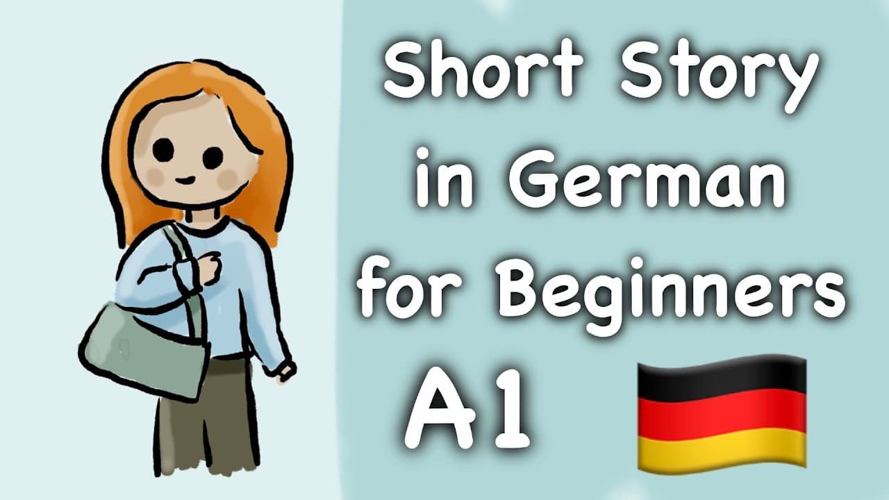Learn German with a Short Story, Anna goes to university (superbeginner) A0 ,A1