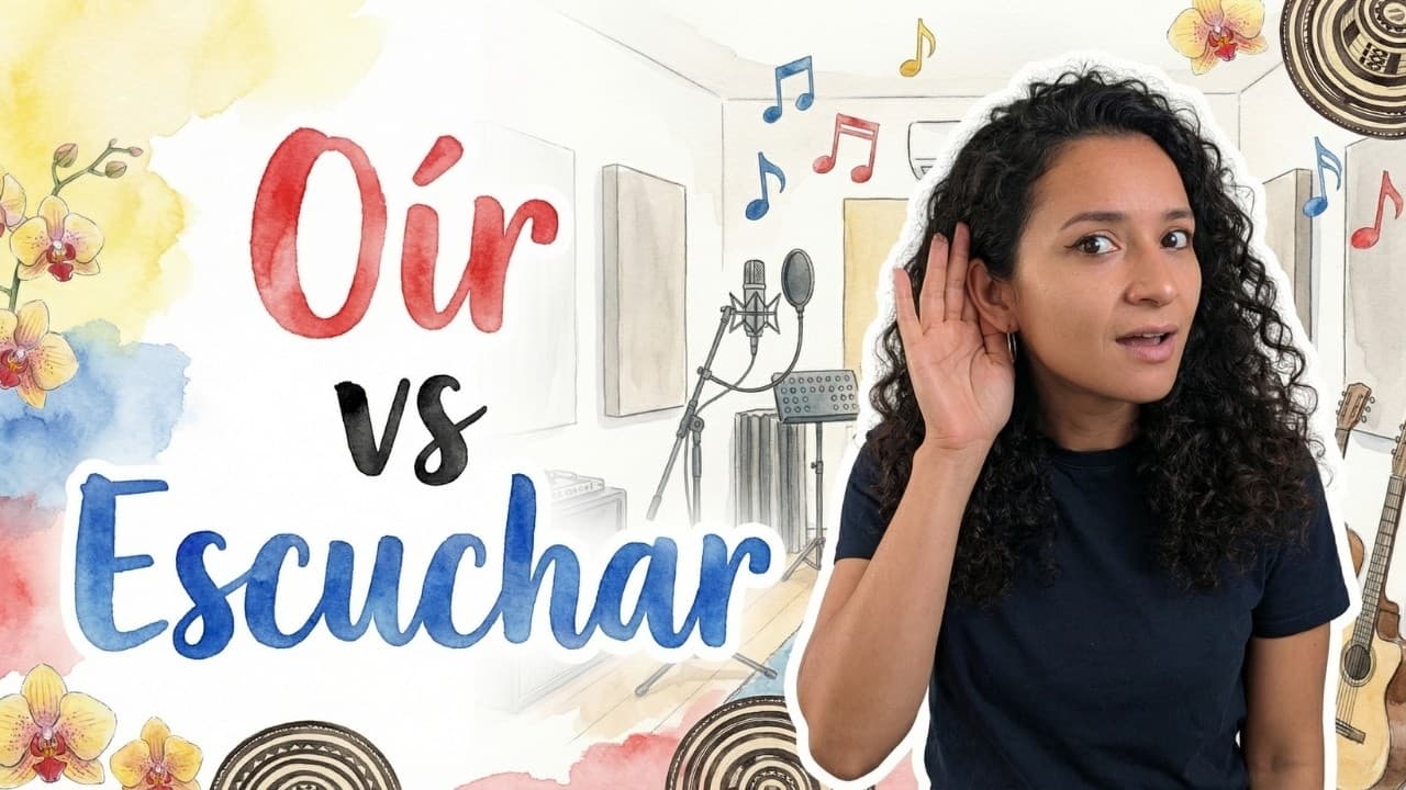 Learn Spanish through Story | Oír vs Escuchar