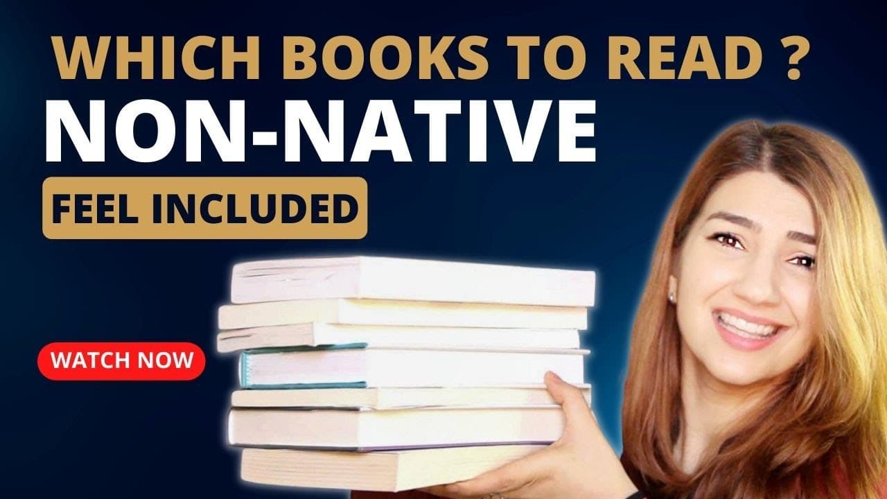 5 books to read for non-native speakers | Feel included  & improve your English (Intermediate)
