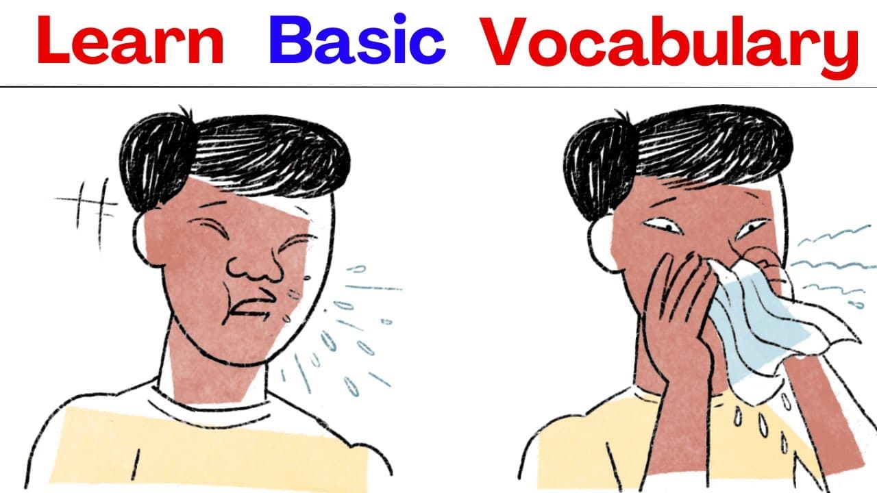 Learn Basic English Vocabulary -  Getting A Cold! (Comprehensible Input) A2