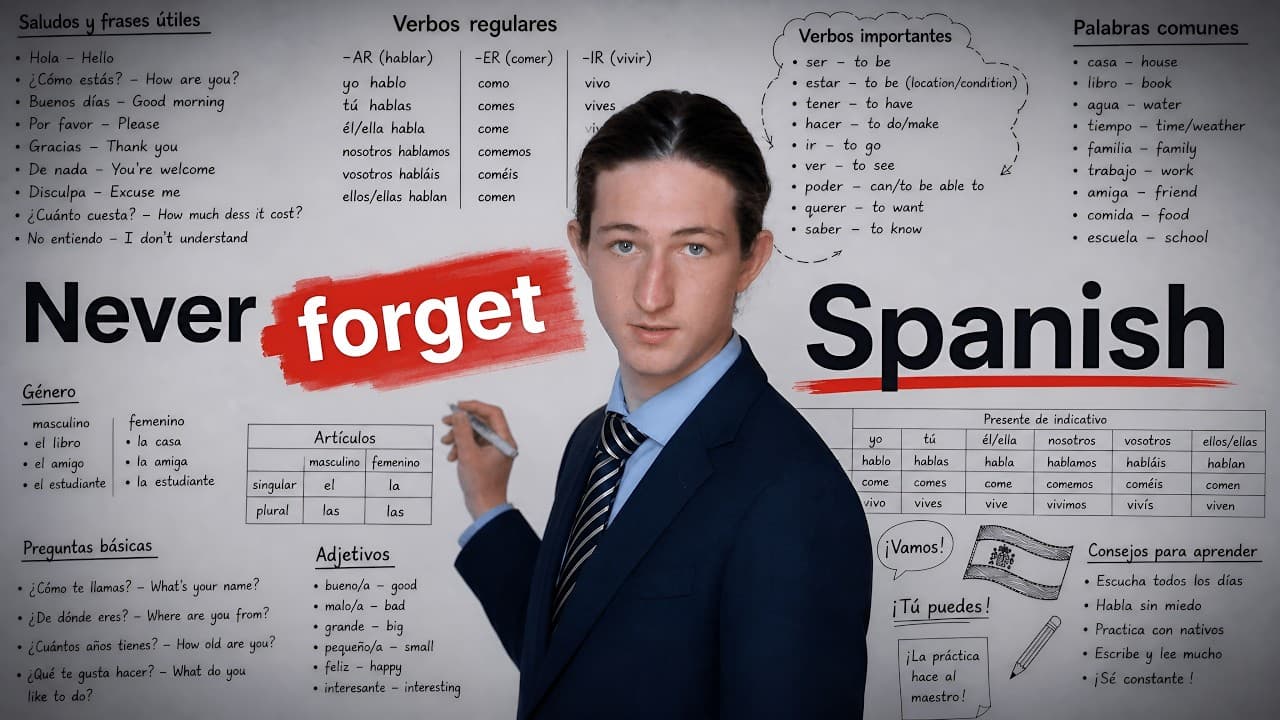 You’re not forgetful: My system for memorising Spanish