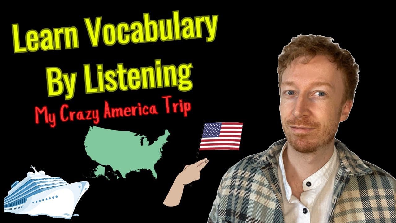 ENGLISH A2 LISTENING - My CRAZY America Trip - Past Simple Tense (Comprehensible Input) 英语听力