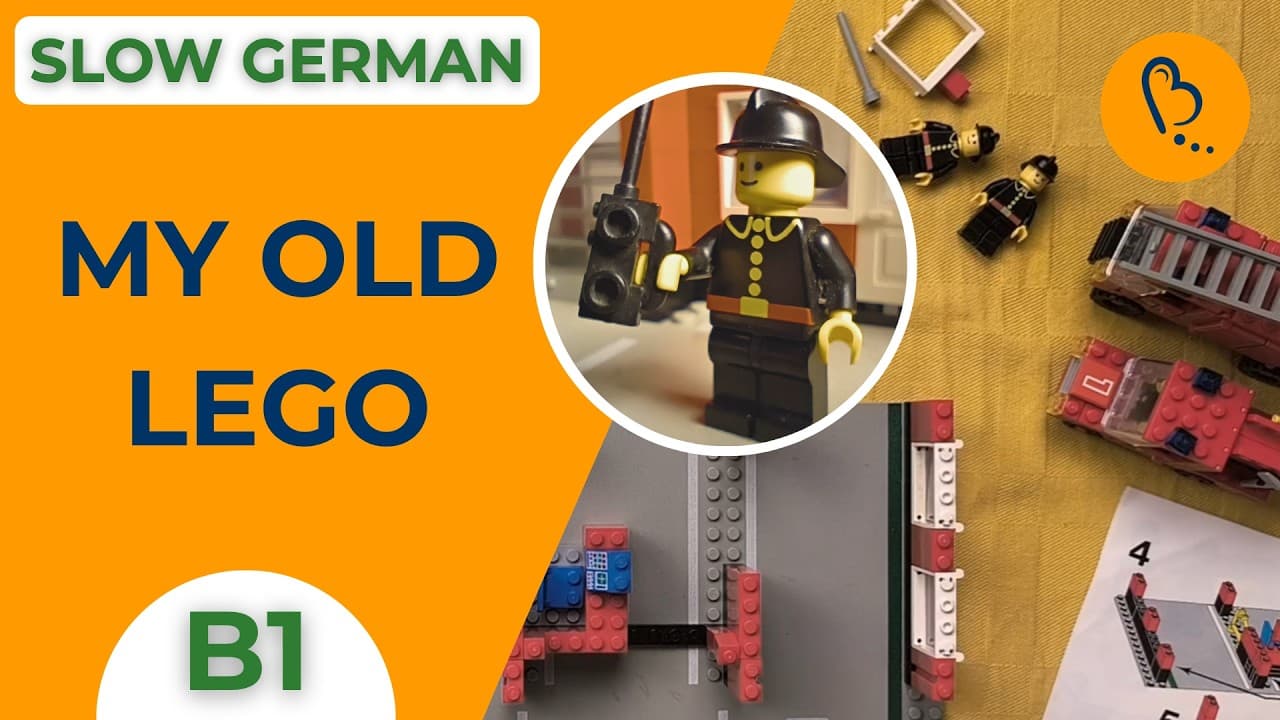 Building My Childhood LEGO Set 🚒| My Things #4 | German Comprehensible Input [B1] - Intermediate
