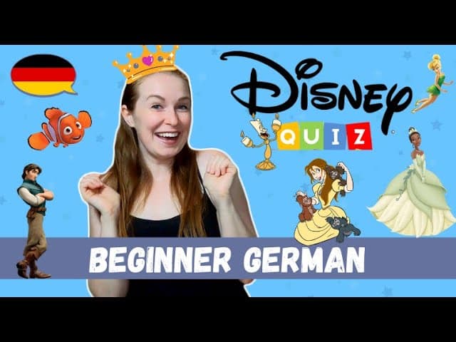 A Disney Quiz In Easy German│Beginner German