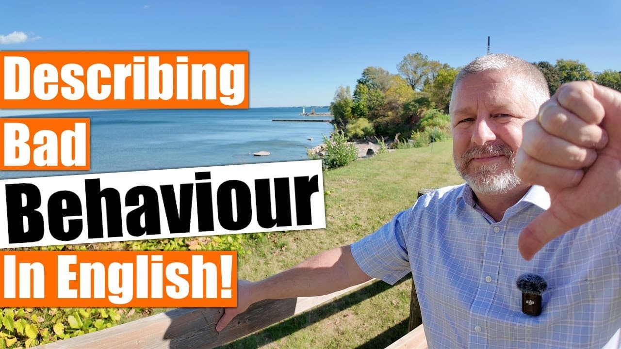 Describing Bad Behaviour in English