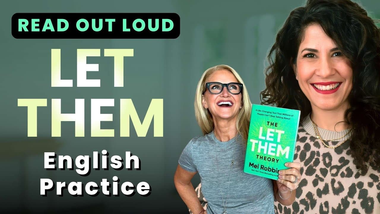 Read out loud with me! Let Them by Mel Robbins | Practice vocabulary and pronunciation