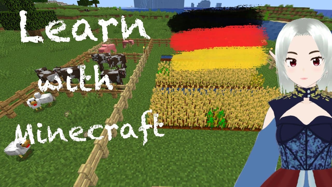 [Minecraft] Expanding our farm and German knowledge [Comprehensible Input German|Monday Morning]