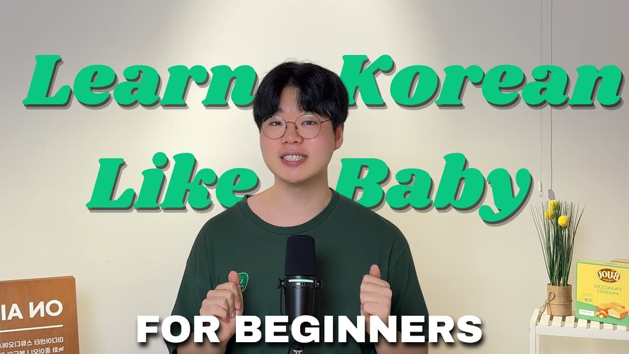 Learn Korean Like a Baby | A0 #1–5 Review | Comprehensible Input