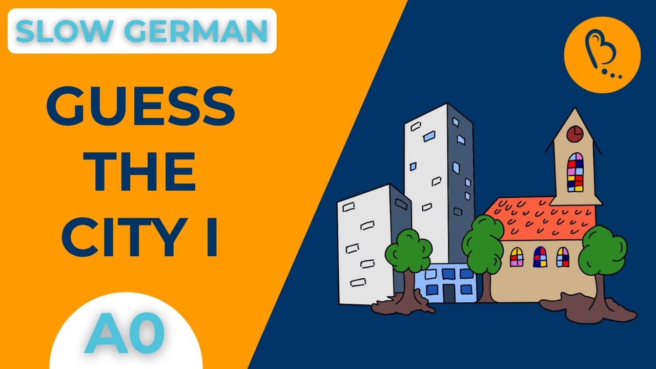 Guess the City I 🏙️ | Picture Description #2 | German Comprehensible Input [A0] - Absolute Beginner