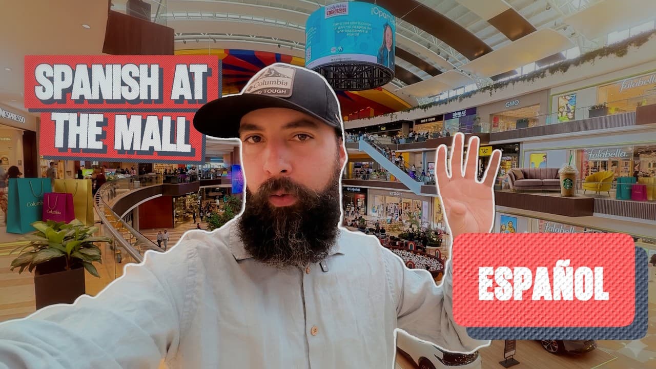Learn Spanish at a Colombian Mall  Coffee, Clothes & Shopping Vocabulary