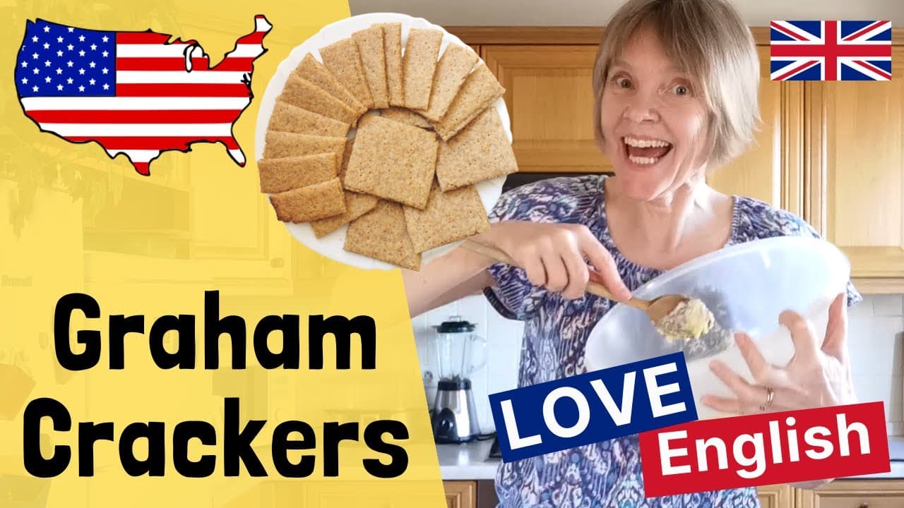 Make AMERICAN Graham Crackers - easy ENGLISH