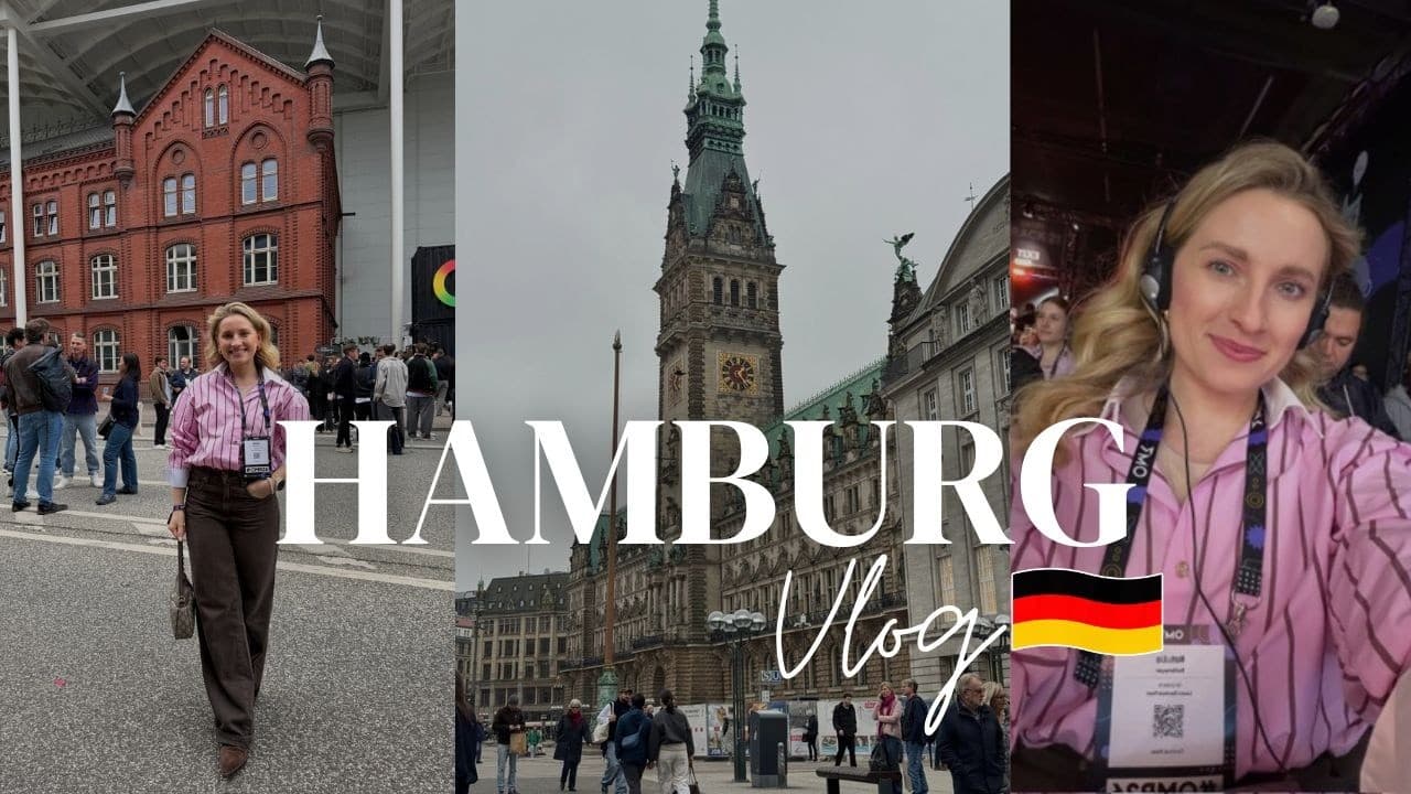 Alltagsdeutsch 🇩🇪  1 Tag mit mir in Hamburg auf der OMR - Learn German Fast