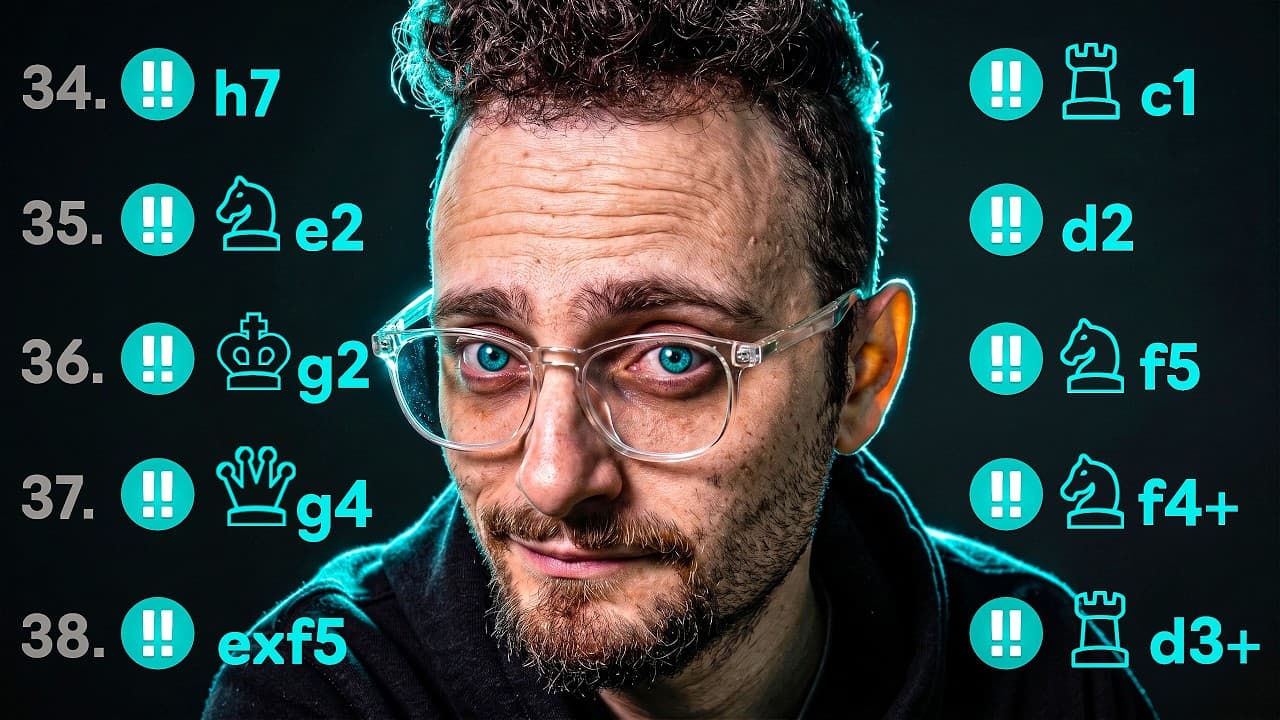 60 BRILLIANT MOVES IN 1 GAME