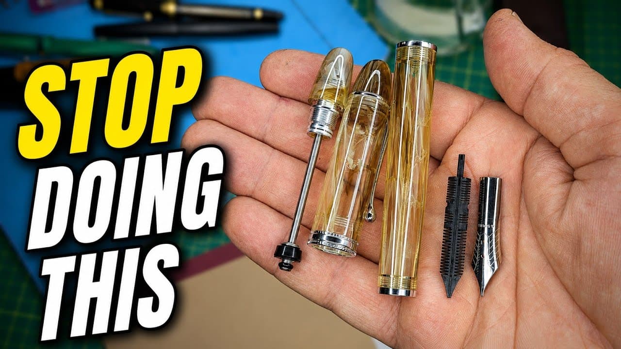This Common Fountain Pen Habit May Be Doing More Harm Than Good