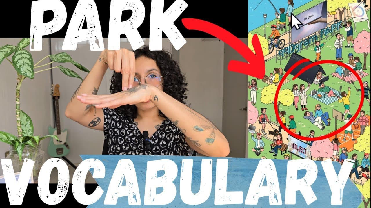 Park & Technology Vocabulary in Spanish 🌳💻 | Actions, People & Gadgets (Listening Practice)