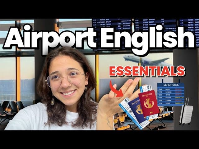 Slow English Practice | Airport ESSENTIALS for traveling ✈️