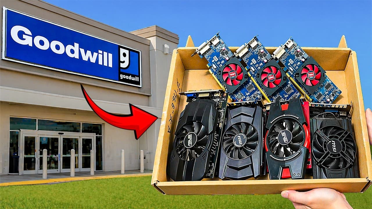 I Bought 7 Broken GPUs for $5 Each From Goodwill - Can I Profit?